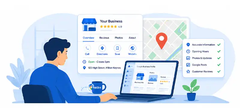 Google Maps Business Profile for a local business